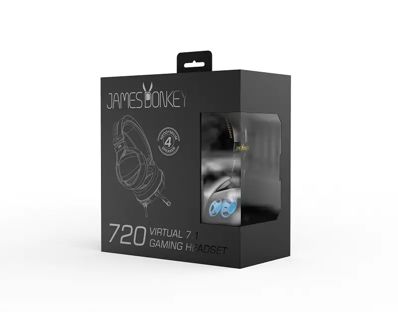 James Donkey 720 Çift Speakerlı 7.1 Surround RGB Gaming Kulaklık