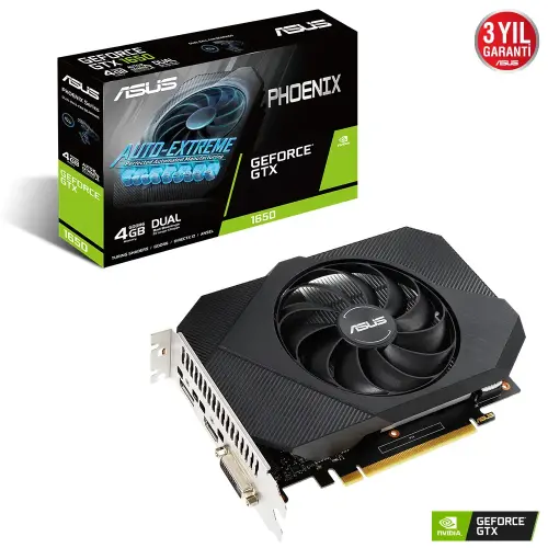 Asus Phoenix GeForce GTX 1650 PH-GTX1650-4GD6 4GB GDDR6 128Bit DX12 Gaming (Oyuncu) Ekran Kartı