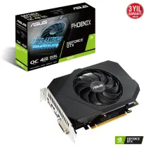 ASUS Phoenix GeForce GTX 1650 OC PH-GTX1650-O4GD6 4GB GDDR6 128Bit DX12 Gaming (Oyuncu) Ekran Kartı