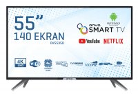 Onvo OV55350 55 inç 140 Ekran Uydu Alıcılı 4K Ultra HD Android Smart LED TV  