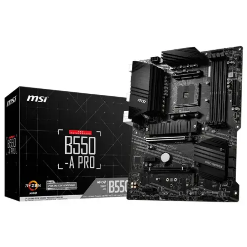 MSI B550-A PRO AMD B550 Soket AM4 DDR4 4400(OC)Mhz ATX Gaming (Oyuncu) Anakart
