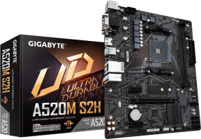 Gigabyte A520M S2H AMD A520 Soket AM4 DDR4 5100(OC)MHz mATX Gaming (Oyuncu) Anakart