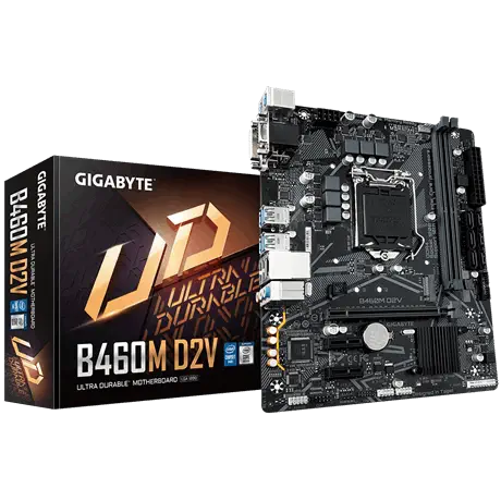 Gigabyte B460M D2V Intel B460 Soket 1200 DDR4 2933MHz mATX Gaming (Oyuncu) Anakart