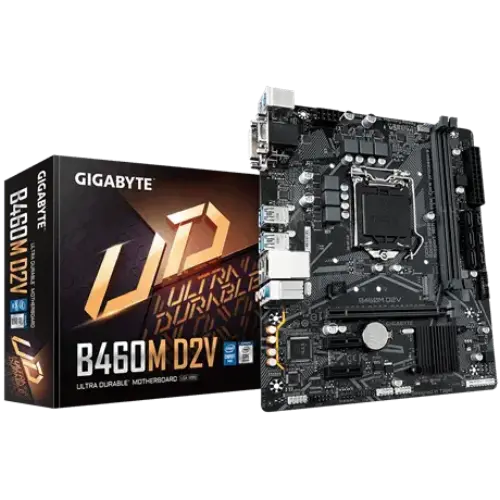 Gigabyte B460M D2V Intel B460 Soket 1200 DDR4 2933MHz mATX Gaming (Oyuncu) Anakart