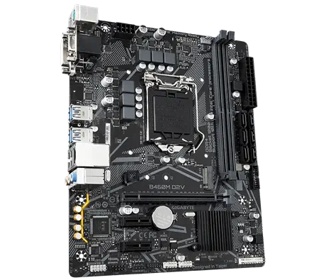 Gigabyte B460M D2V Intel B460 Soket 1200 DDR4 2933MHz mATX Gaming (Oyuncu) Anakart