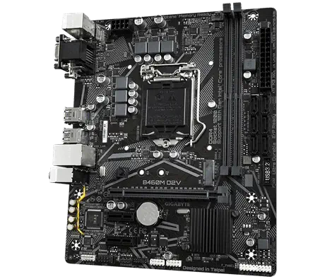 Gigabyte B460M D2V Intel B460 Soket 1200 DDR4 2933MHz mATX Gaming (Oyuncu) Anakart