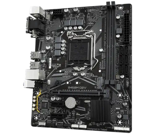 Gigabyte B460M D2V Intel B460 Soket 1200 DDR4 2933MHz mATX Gaming (Oyuncu) Anakart