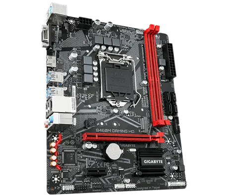 Gigabyte B460M GAMING HD Intel B460 Soket 1200 DDR4 2933MHz mATX Gaming (Oyuncu) Anakart