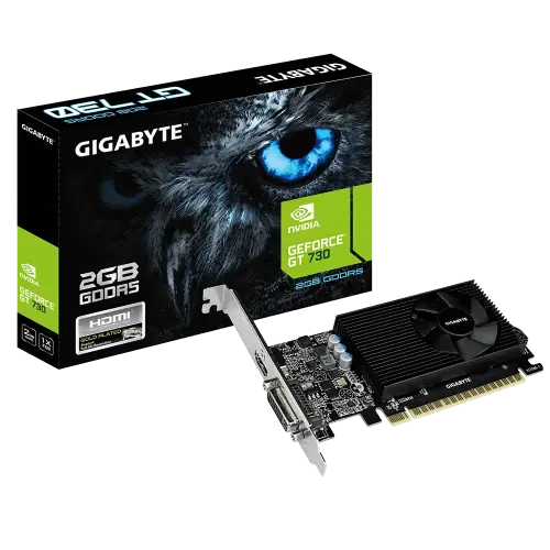 Gigabyte GeForce GT 730 GV-N730D5-2GL 2GB GDDR5 64Bit DX12 Ekran Kartı