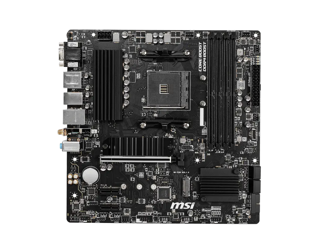 MSI B550M PRO-VDH WIFI AMD B550 Soket AM4 DDR4 4400(OC)MHz mATX Gaming (Oyuncu) Anakart