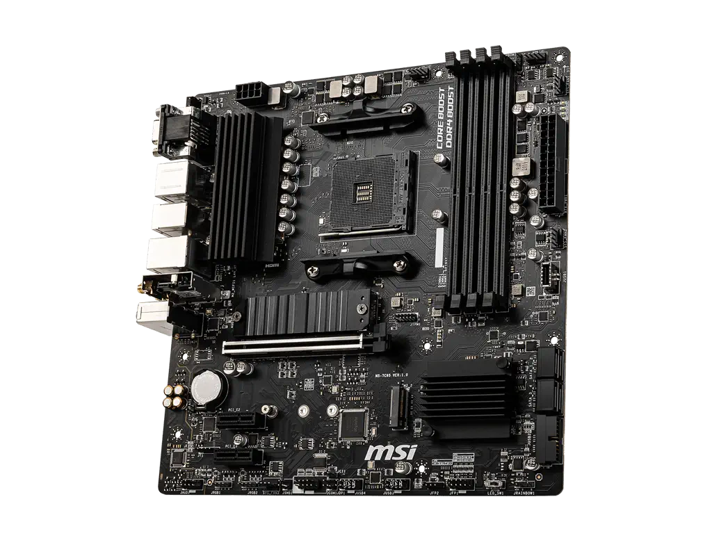 MSI B550M PRO-VDH WIFI AMD B550 Soket AM4 DDR4 4400(OC)MHz mATX Gaming (Oyuncu) Anakart
