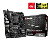 MSI MAG B550M BAZOOKA AMD B550 Soket AM4 DDR4 4400(OC)MHz mATX Gaming (Oyuncu) Anakart