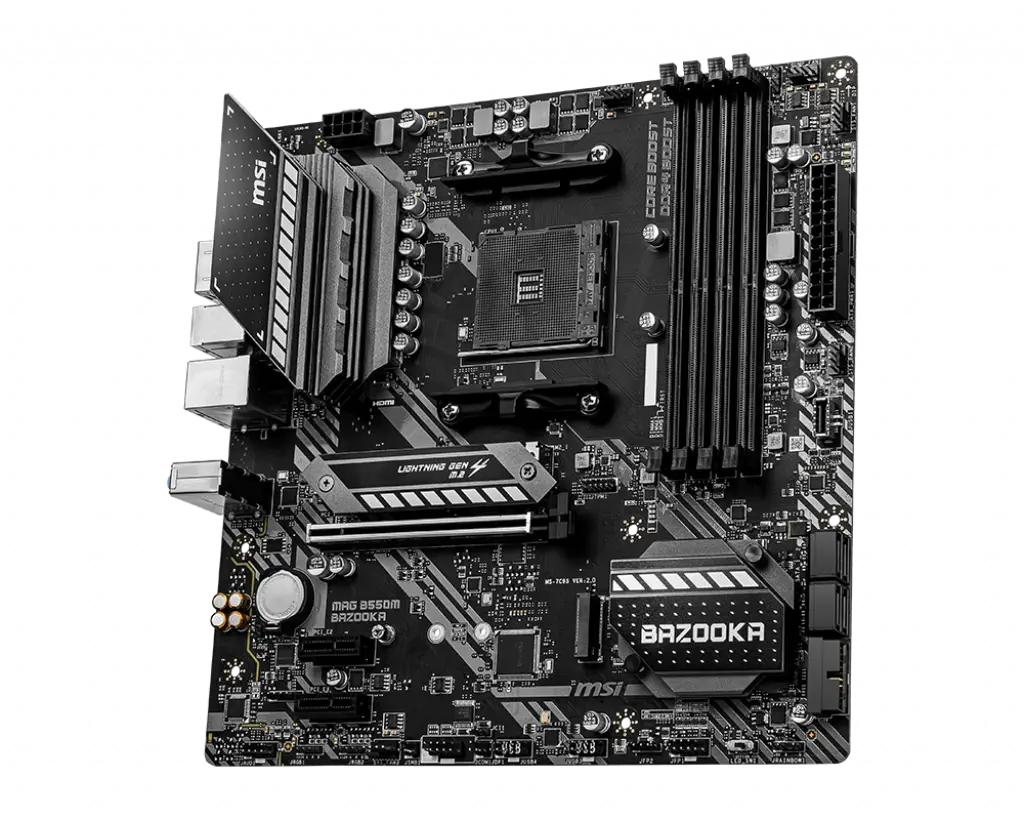 MSI MAG B550M BAZOOKA AMD B550 Soket AM4 DDR4 4400(OC)MHz mATX Gaming (Oyuncu) Anakart