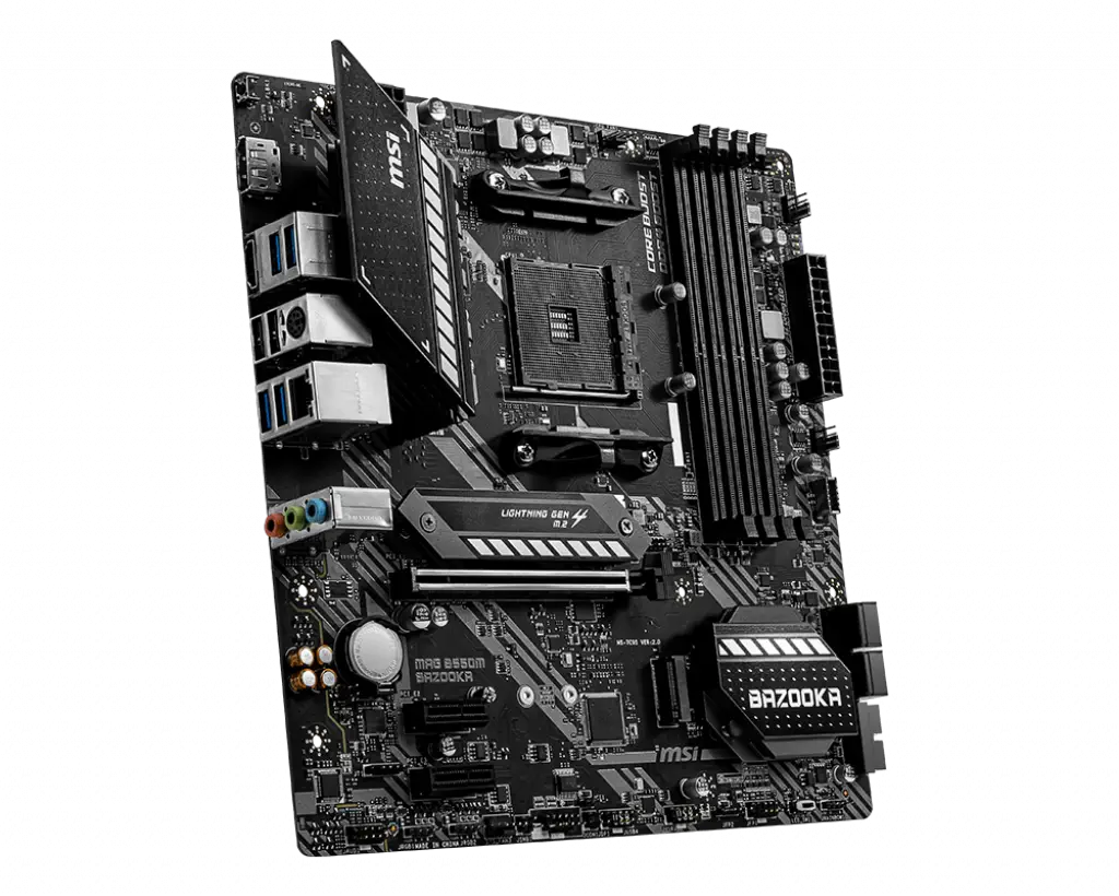 MSI MAG B550M BAZOOKA AMD B550 Soket AM4 DDR4 4400(OC)MHz mATX Gaming (Oyuncu) Anakart