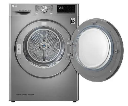 LG RC90V9EV2W.ASSPLTK A+++ 9 Kg Kurutma Makinesi İnox