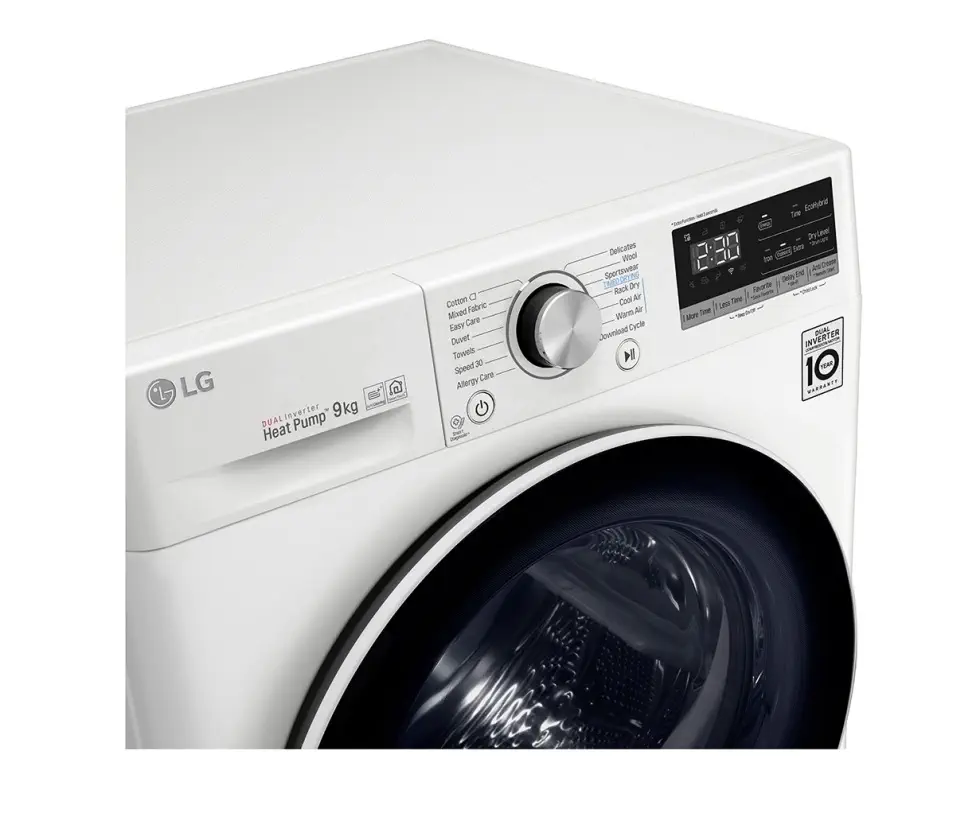 LG RC90V9AV2W.ABWPLTK A+++ 9 Kg Kurutma Makinesi