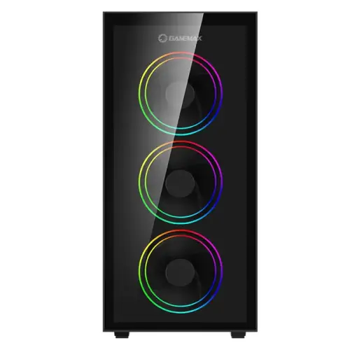 Frisby Gamemax Draco XD 650W 80+ Bronze Dahili PSU`lu Temperli Cam ATX Mid-Tower Gaming (Oyuncu) Kasa