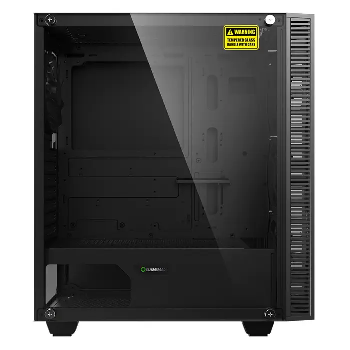 Frisby Gamemax Draco XD 650W 80+ Bronze Dahili PSU`lu Temperli Cam ATX Mid-Tower Gaming (Oyuncu) Kasa
