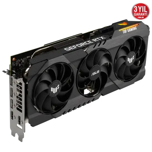 Asus TUF Gaming GeForce RTX 3080 TUF-RTX3080-10G-GAMING 10GB GDDR6X 320Bit DX12 Gaming Ekran Kartı