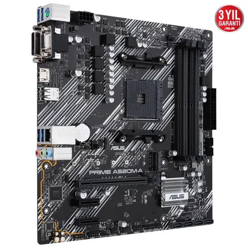 Asus Prime A520M-A AMD A520 Soket AM4 DDR4 4800(OC)MHz mATX Anakart