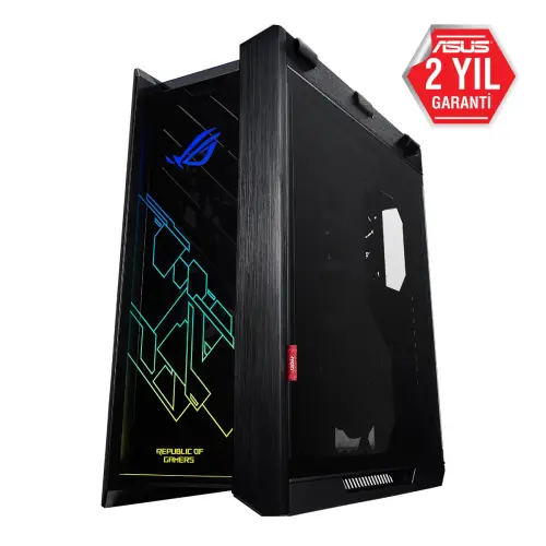 ASUS ROG Strix Helios GX601 4x140mm Fan USB Type-C Temperli Cam RGB Siyah E-ATX Mid-Tower Gaming (Oyuncu) Kasa