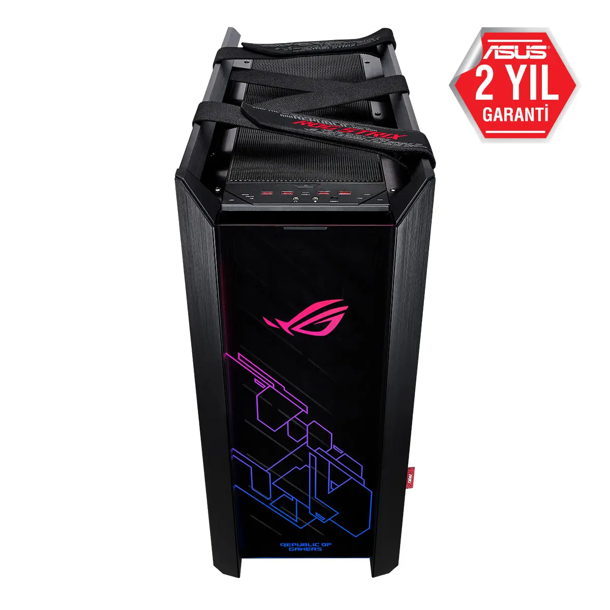 ASUS ROG Strix Helios GX601 4x140mm Fan USB Type-C Temperli Cam RGB Siyah E-ATX Mid-Tower Gaming (Oyuncu) Kasa