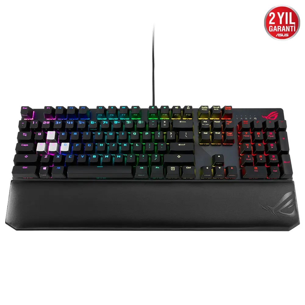 Asus Rog Strix Scope Deluxe RGB Q Türkçe Cherry MX Red Switch Mekanik Gaming Klavye