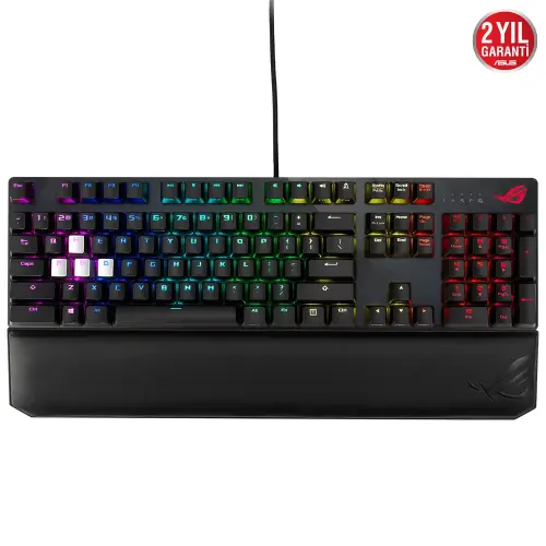 Asus Rog Strix Scope Deluxe RGB Q Türkçe Cherry MX Red Switch Mekanik Gaming Klavye