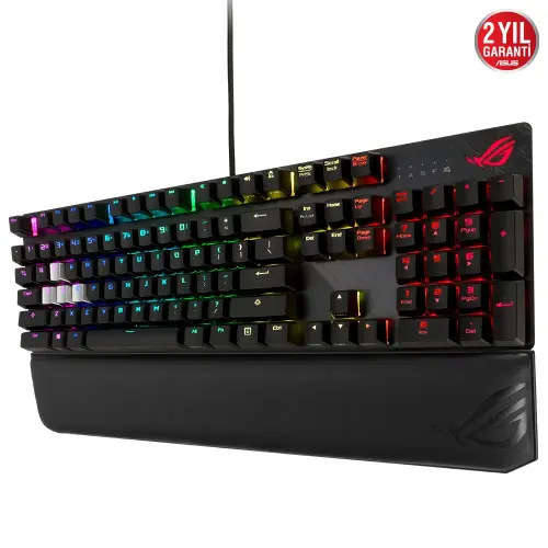 Asus Rog Strix Scope Deluxe RGB Q Türkçe Cherry MX Red Switch Mekanik Gaming Klavye