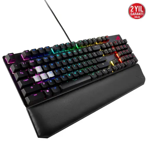 Asus Rog Strix Scope Deluxe RGB Q Türkçe Cherry MX Red Switch Mekanik Gaming Klavye