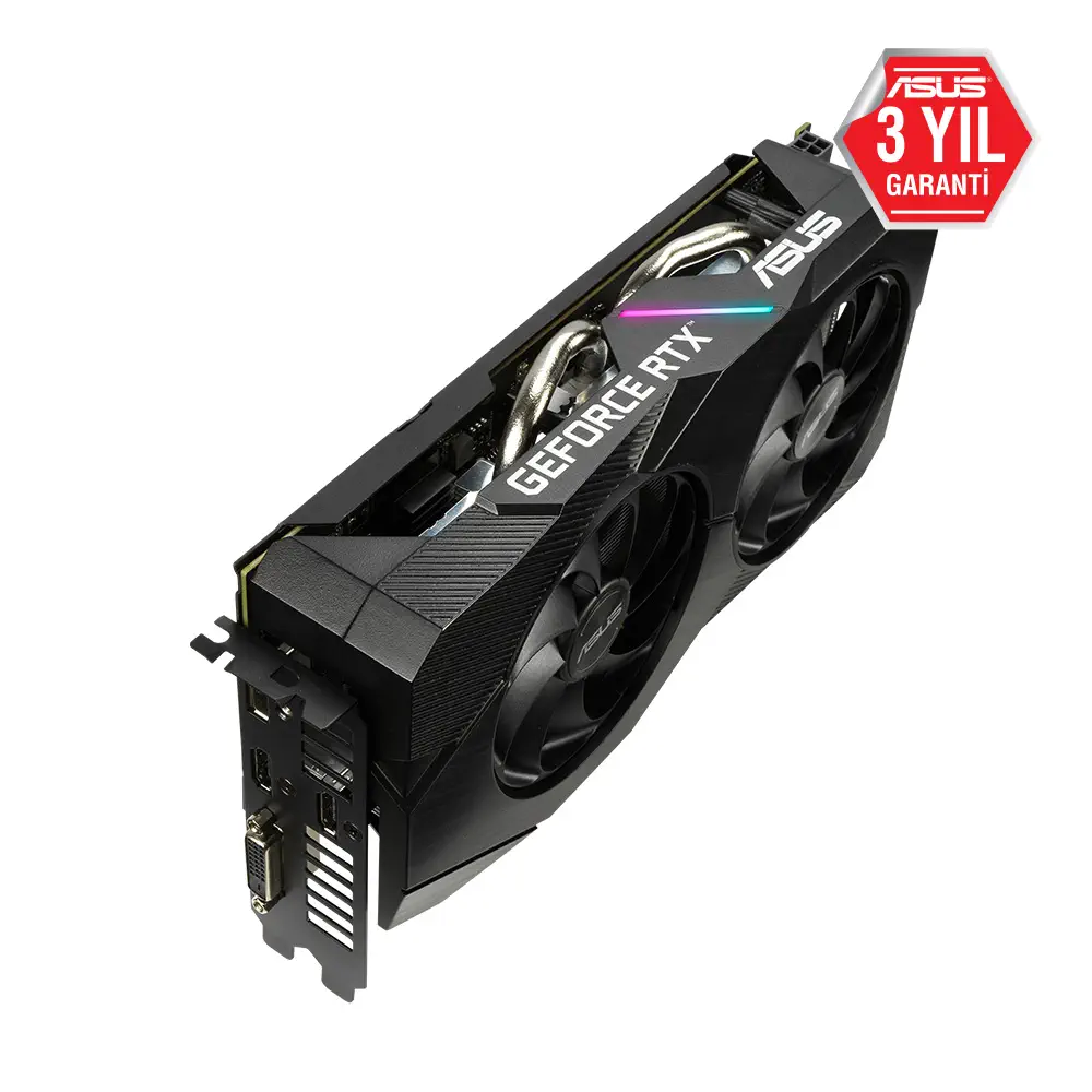 ASUS Dual GeForce RTX 2060 EVO DUAL-RTX2060-6G-EVO 6GB GDDR6 192Bit DX12 Gaming (Oyuncu) Ekran Kartı