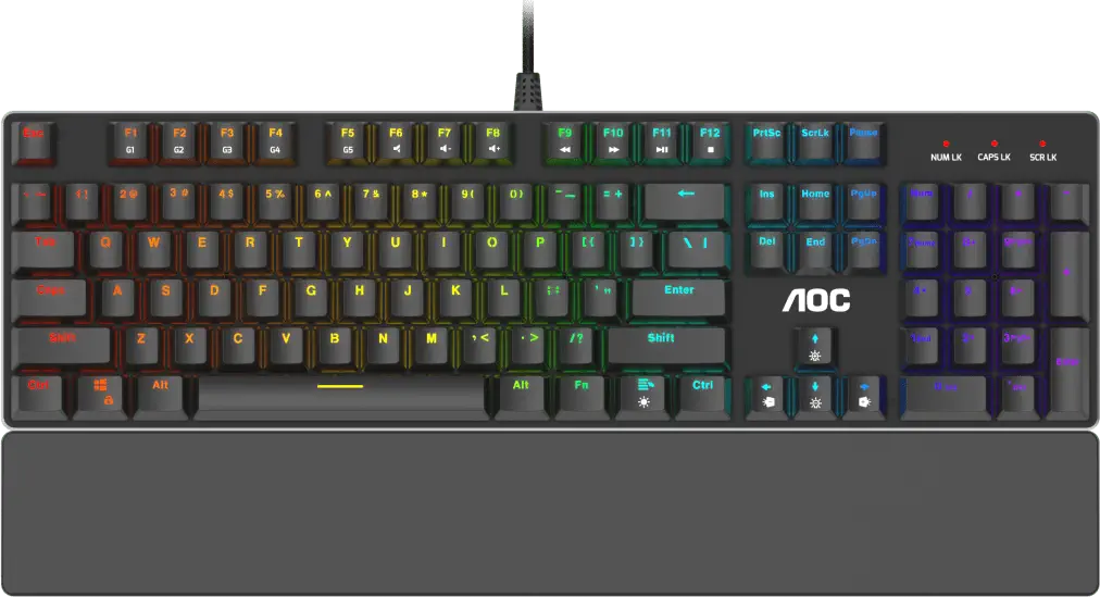 AOC GK500 Red Switch RGB Mekanik Kablolu Gaming (Oyuncu) Klavye