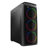 Hiper Harmony 3x120mm Rainbow Led Fan Pencereli Mid-Tower Gaming (Oyuncu) Kasa