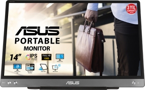 ASUS ZenScreen MB14AC 14″ 5ms 60Hz Flicker Free IPS Full HD Taşınabilir Monitör