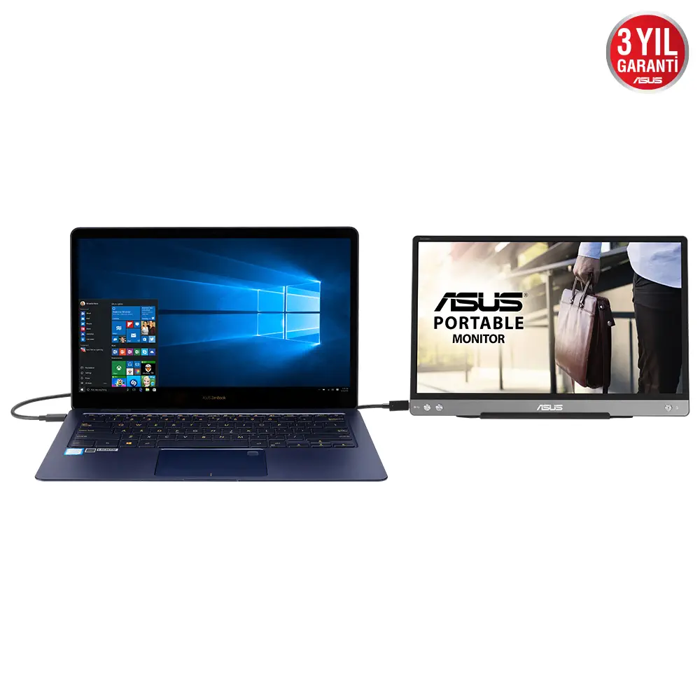 ASUS ZenScreen MB14AC 14″ 5ms 60Hz Flicker Free IPS Full HD Taşınabilir Monitör