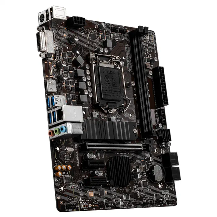 MSI B460M-A PRO Intel B460 Soket 1200 DDR4 2933MHz mATX Anakart