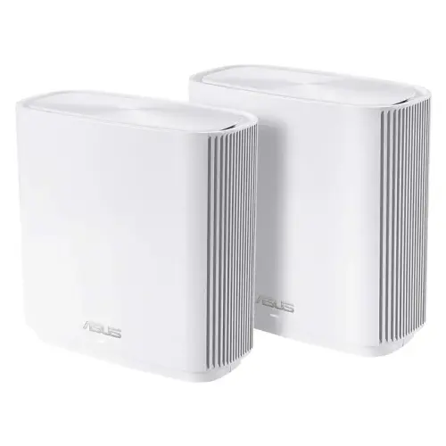 Asus ZenWiFi AC CT8 (W-2-PK) Tüm Evi Kapsayan Tri-Band Mesh Sistemi (Beyaz İkili Paket)