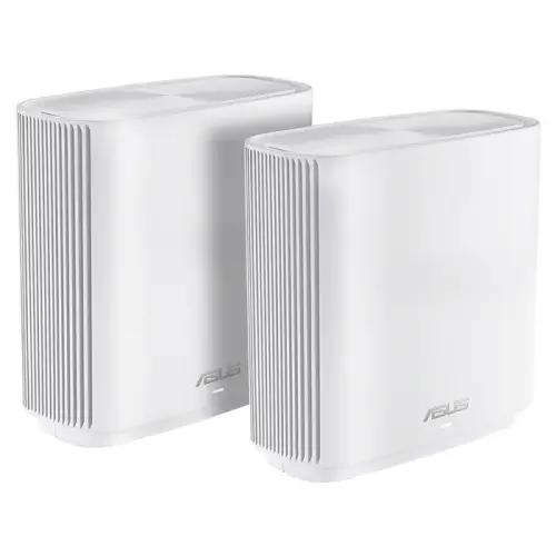 Asus ZenWiFi AC CT8 (W-2-PK) Tüm Evi Kapsayan Tri-Band Mesh Sistemi (Beyaz İkili Paket)