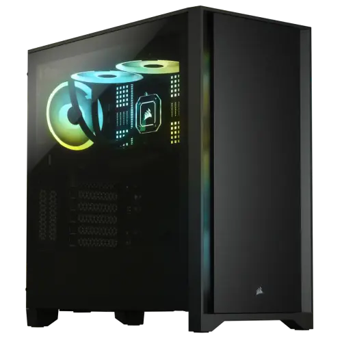 Corsair 4000D CC-9011198-WW USB 3.1 Temperli Cam Siyah E-ATX Mid-Tower Gaming (Oyuncu) Kasa