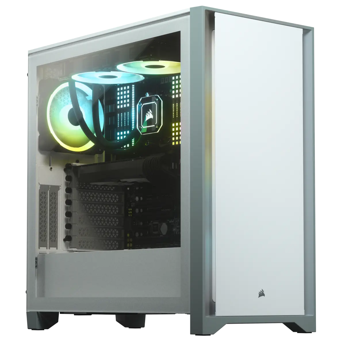 Corsair 4000D CC-9011199-WW USB 3.1 Temperli Cam Beyaz E-ATX Mid-Tower Gaming (Oyuncu) Kasa