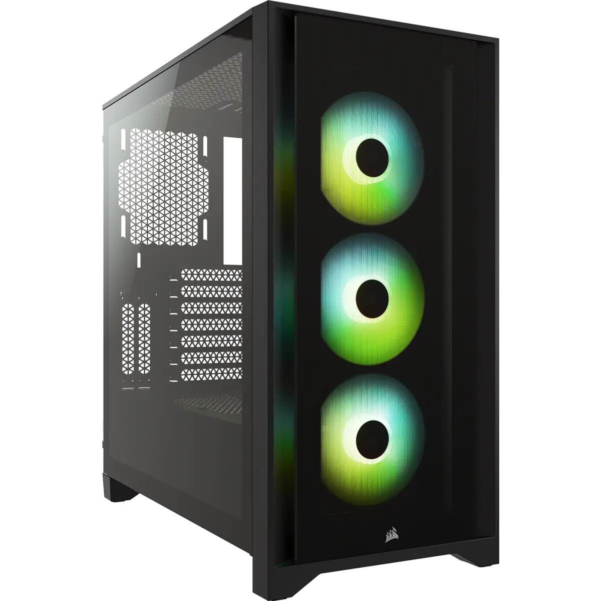 Corsair iCUE 4000X RGB CC-9011204-WW USB 3.1 Temperli Cam Siyah ATX Mid-Tower Gaming Kasa