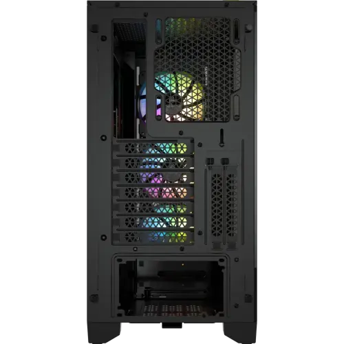 Corsair iCUE 4000X RGB CC-9011204-WW USB 3.1 Temperli Cam Siyah ATX Mid-Tower Gaming Kasa