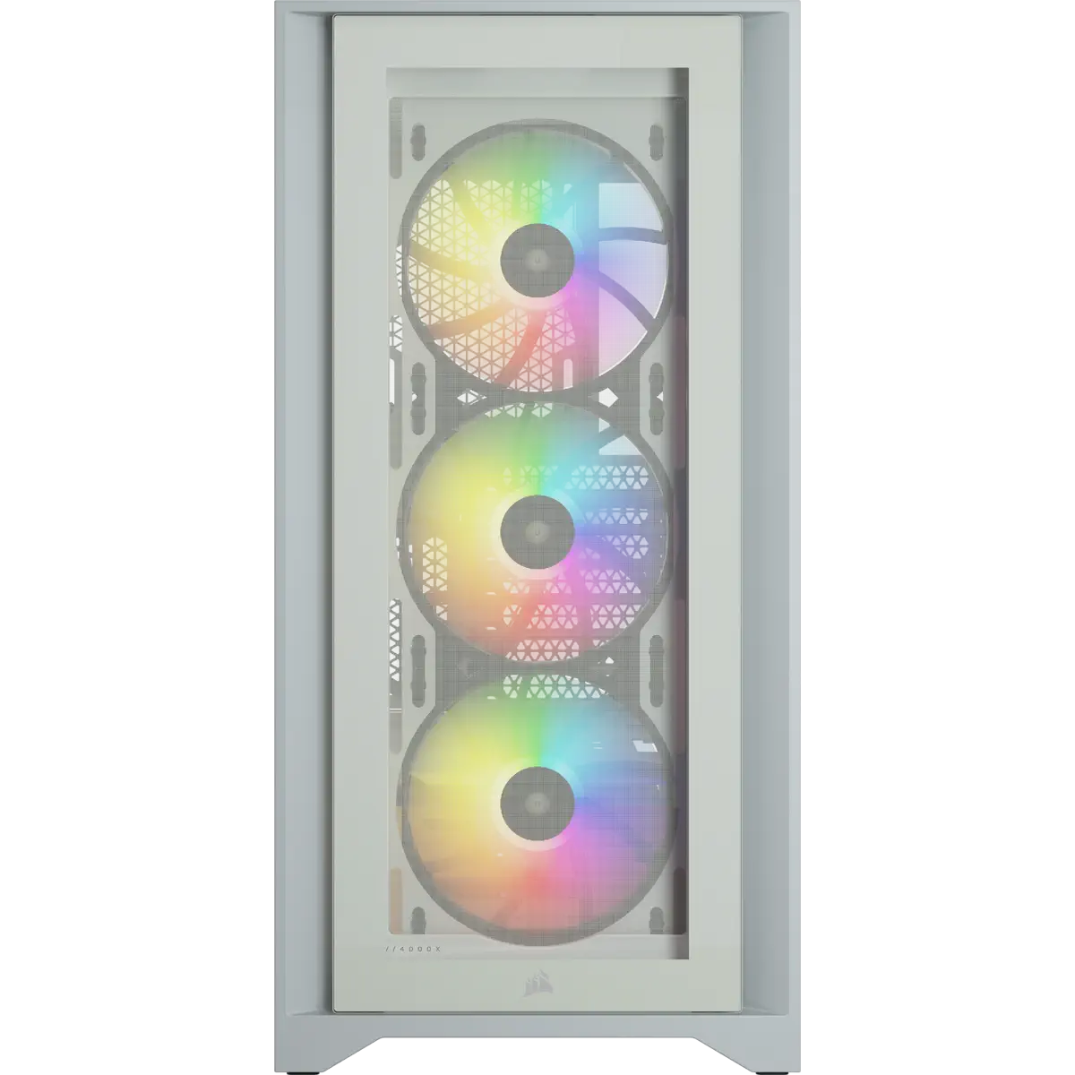 Corsair iCUE 4000X RGB CC-9011205-WW USB 3.1 Temperli Cam Beyaz E-ATX Mid-Tower Gaming (Oyuncu) Kasa