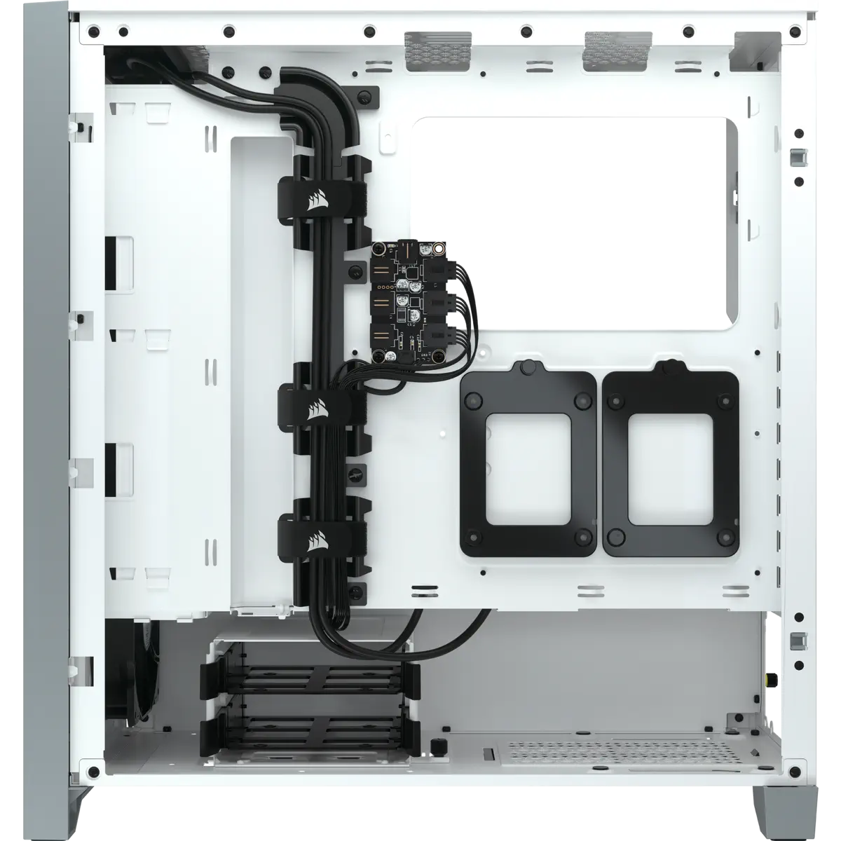 Corsair iCUE 4000X RGB CC-9011205-WW USB 3.1 Temperli Cam Beyaz E-ATX Mid-Tower Gaming (Oyuncu) Kasa