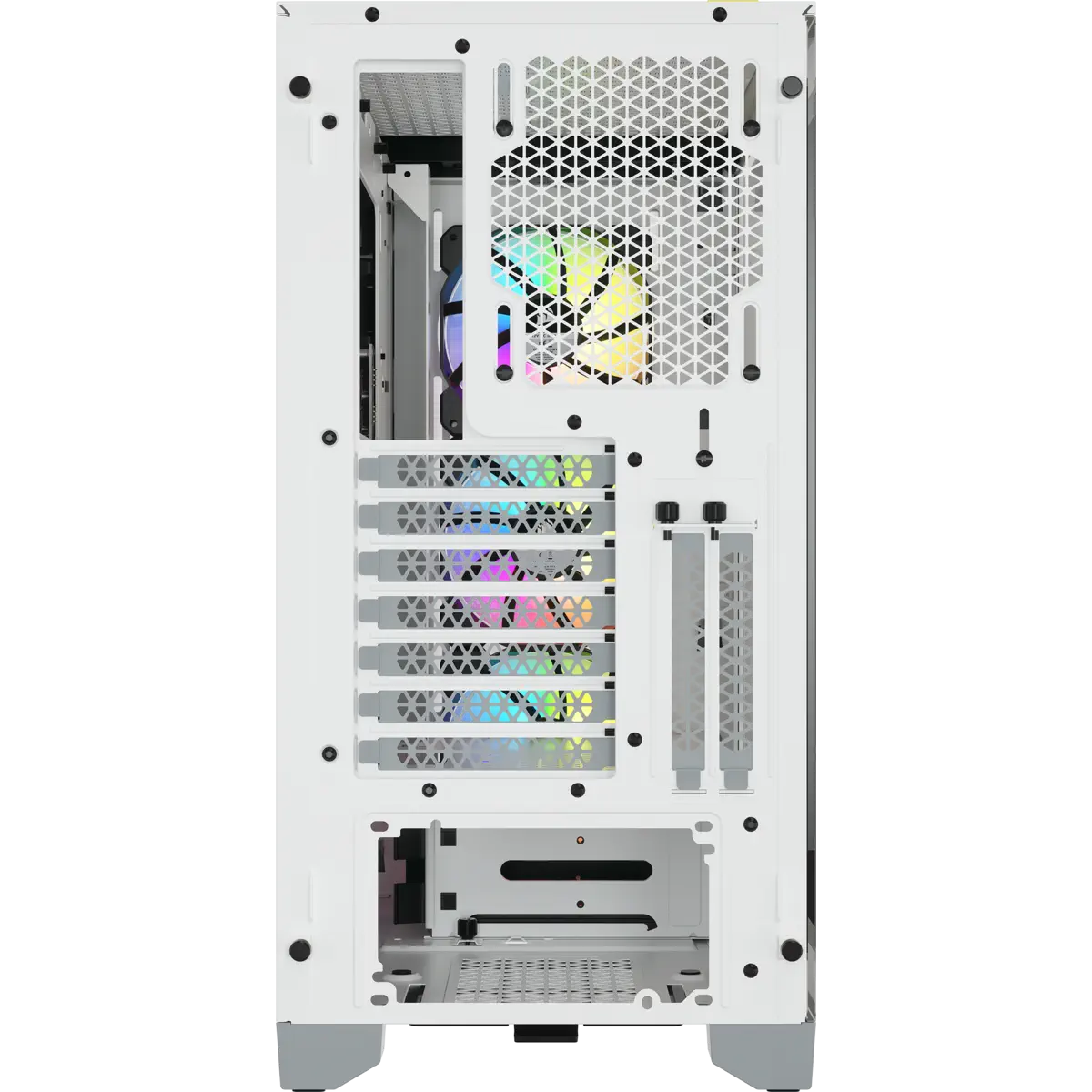 Corsair iCUE 4000X RGB CC-9011205-WW USB 3.1 Temperli Cam Beyaz E-ATX Mid-Tower Gaming (Oyuncu) Kasa