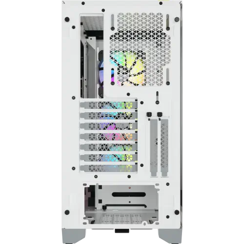 Corsair iCUE 4000X RGB CC-9011205-WW USB 3.1 Temperli Cam Beyaz E-ATX Mid-Tower Gaming (Oyuncu) Kasa