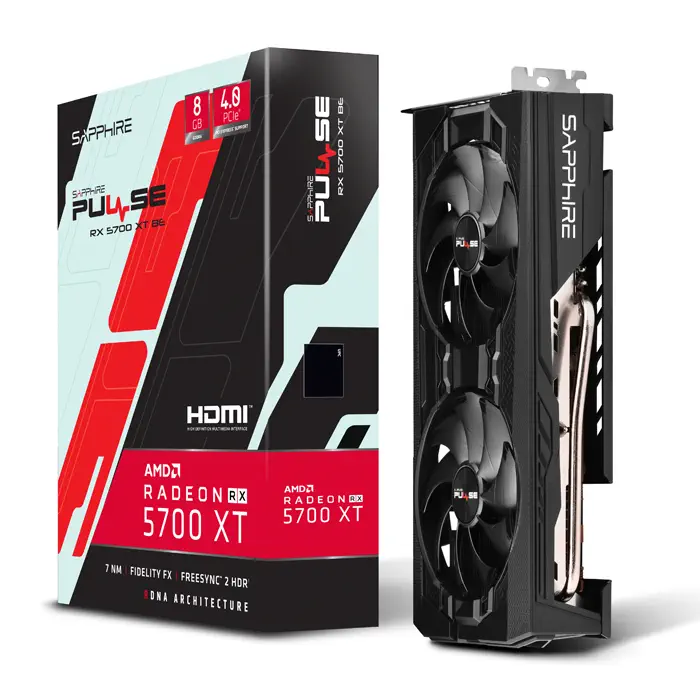 Sapphire Pulse RX 5700 XT BE 11293-09-20G 8GB GDDR6 256Bit DX12 Gaming (Oyuncu) Ekran Kartı