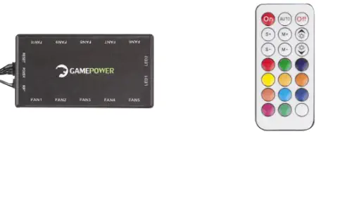 GamePower Crimson Guard 550W +80 Bronz Dahili PSU' lu 4x120mm ARGB Fan Gaming ATX Kasa RGB Kontrolcüsü ve Uzaktan Kumanda