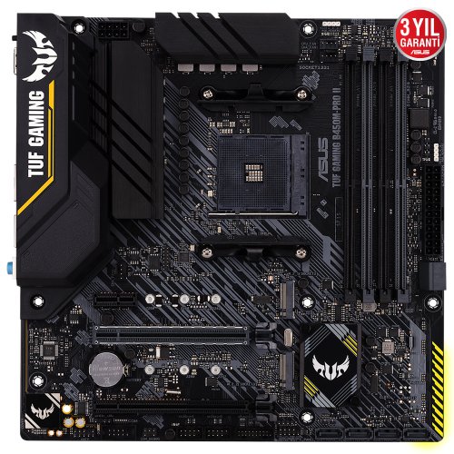 Asus TUF GAMING B450M-PRO II AMD B450 Soket AM4 DDR4 4400(OC)MHz mATX Gaming (Oyuncu) Anakart