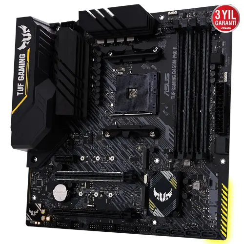 Asus TUF GAMING B450M-PRO II AMD B450 Soket AM4 DDR4 4400(OC)MHz mATX Gaming (Oyuncu) Anakart